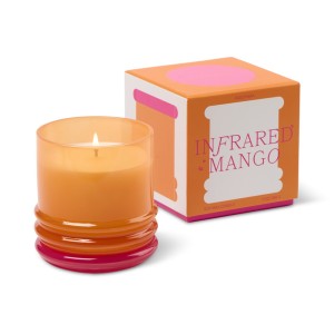 STA0703BXEU Stacked 198g Glass Candle Paddywax - Orange and Hot Pink - Infrared Mango